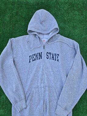 Penn State Nittany Lions full zip up hoodie gray